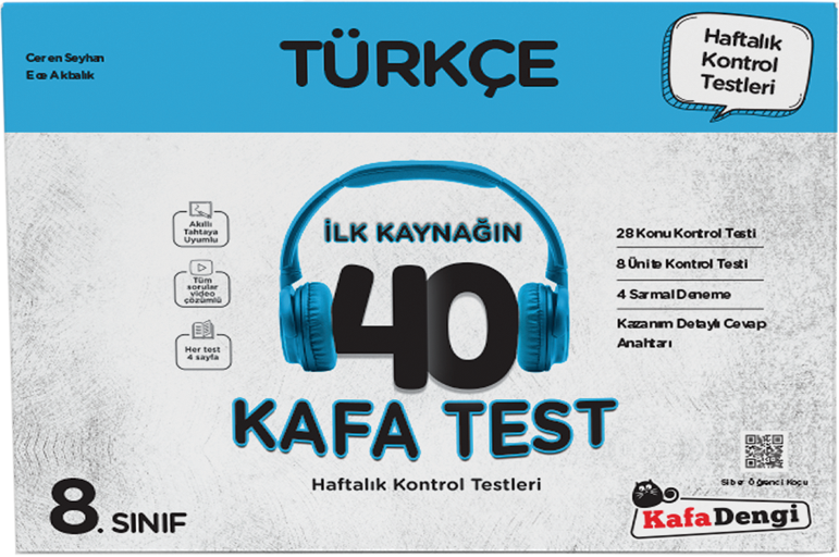 8.Sınıf Türkçe 40 Kafa Test(Kutu)